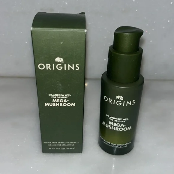 Origins Mega-Mushroom Hydra Mist and Restorative Skin Concentrate